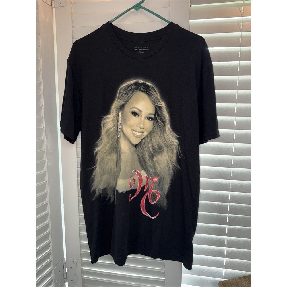 Mariah Carey Graphic T-Shirt Black‎ Large